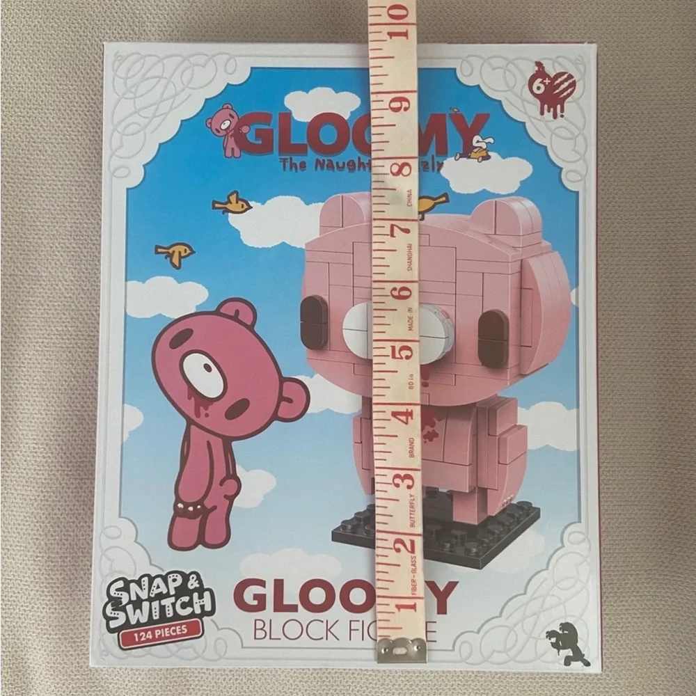 Gloomy Bear the Naughty Grizzly Snap & Switch Block Figure NIB 124 Pieces